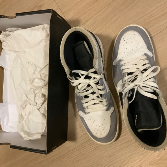 Air Jordan 1 Mid SE Craft "Cement Grey" - size 12 US / 11 UK - Picture 6 of 9